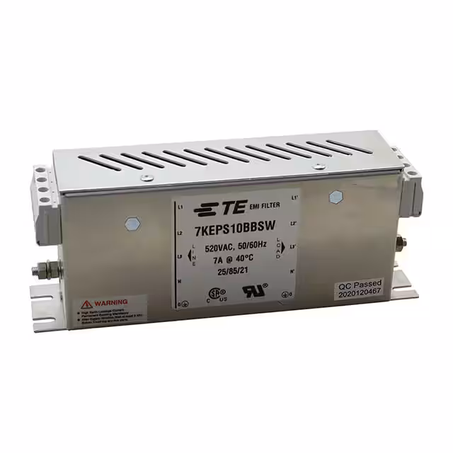 7KEPS10BBSW TE Connectivity Corcom Filters  Moduli di filtro di linea di alimentazione